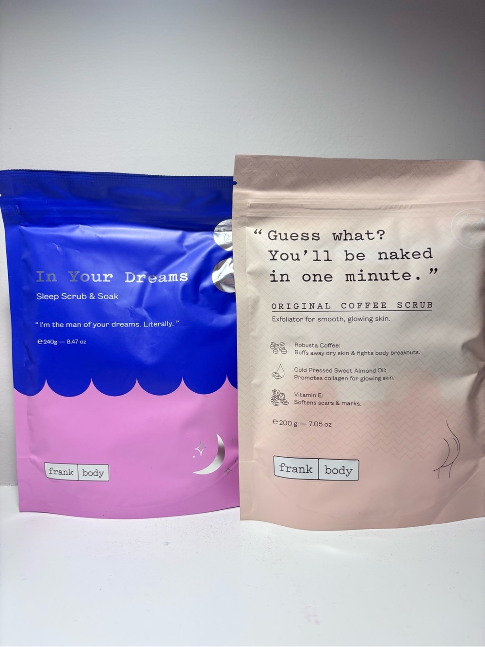 Frank Body Coffee Scrub & Sleep Soak Duo New Sealed